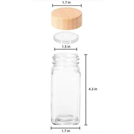Round Glass Seasoning Jar 120ml - Color: 5pcs