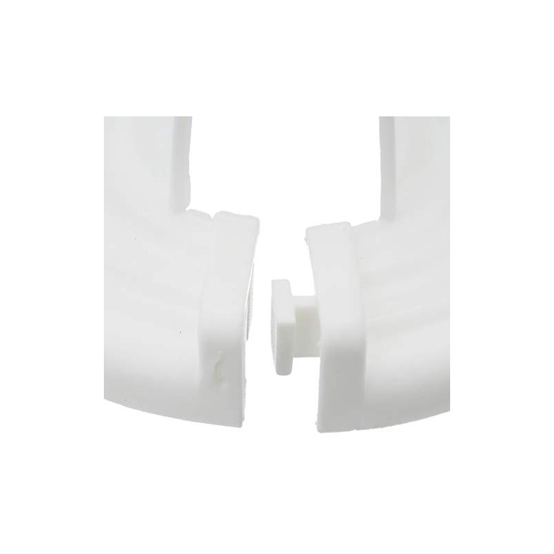 Universal 2-Piece Chains White plastic with Rohrabdeckung