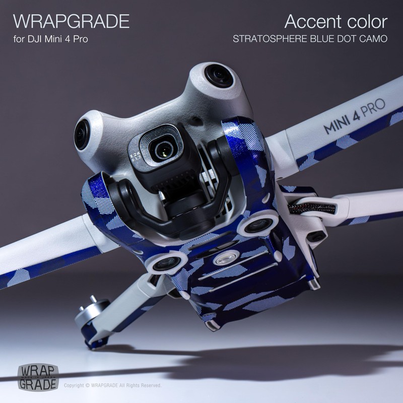 WRAPGRADE Skin Stickers Compatible with DJI Mini 4 Pro |