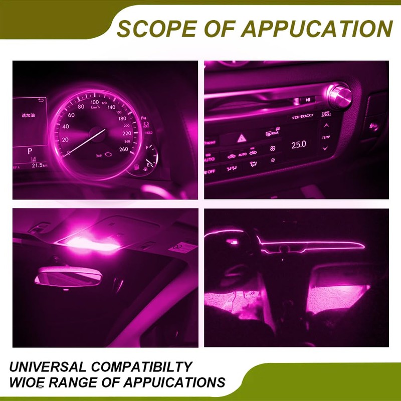 RGOAANC 20PCS T5 LED Lights for Dashboard, Dashboard Bulbs, T5