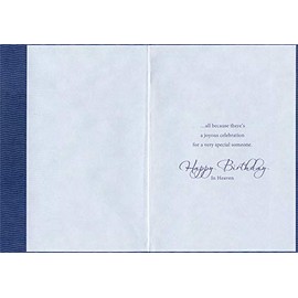Designer Greetings Heaven is Shining Brighter: Rocks in Blue Water Religious Birthday in Heaven Card