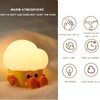 Cute Popcorn Night Light Silicone Nursery Night Light 3 Levels