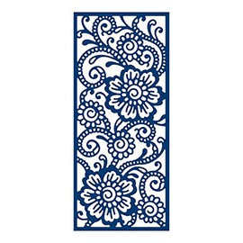 Tattered Lace Mia Panel, Metal, Silver, 13.2 x 5.5 x 0.02 cm
