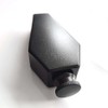 CNFLASK Black Powder Coat Hexagon Coffin Flask 304 Stainless Steel