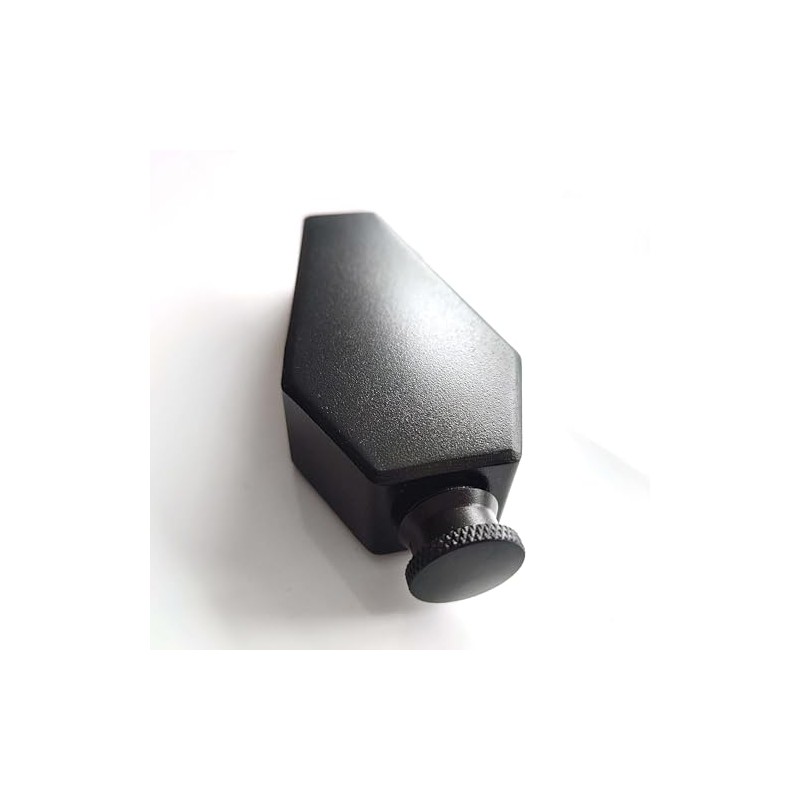 CNFLASK Black Powder Coat Hexagon Coffin Flask 304 Stainless Steel