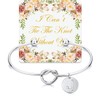 Arletty Initial Maid of Honor Gifts Bracelet Bridesmaid Jewelry Bridesmaid