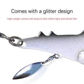 VIB Light Up Fishing Lure 4.5cm 8g Violet Pink (Dark Grey)