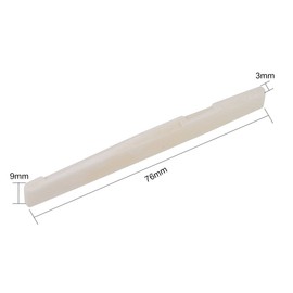 WANDIC 2PCS 6 String Folk Acoustic Guitar Buffalo Bone Bridge Saddle for Taylor Martin Guitar Parts