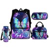 HELLHERO Butterfly Backpack for Girls 6-8 14-16 Kids School Bag