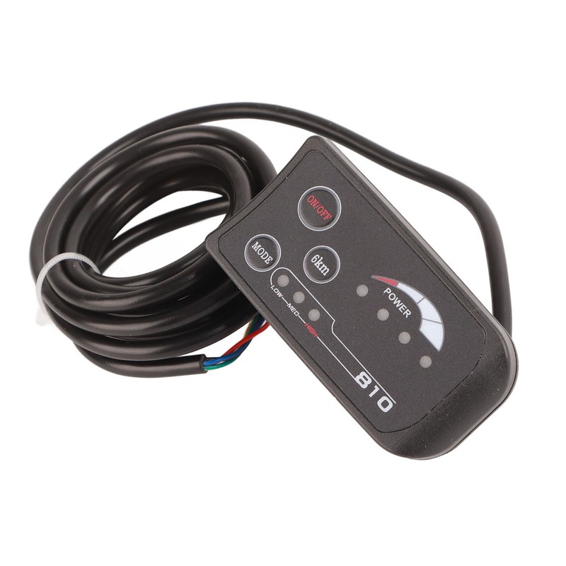 Electric Bicycle 810 LED Display With 5 Wire Cable Control