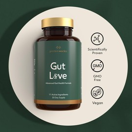 Protein Works Gut Love | Improve Gut & Digestive Health | One Month Supply | Vegan Friendly