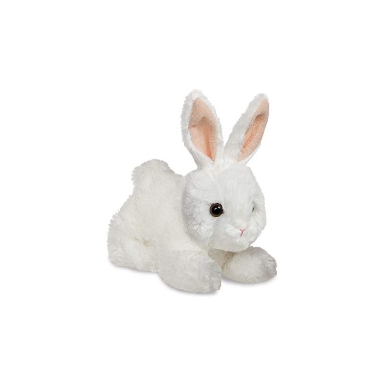 AURORA, 73901, Mini Flopsie Bunny, Soft Toy, White
