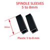 Spindle Sleeves Shims Converts Black Nylon Sleeve (Nylon 5-8mm -
