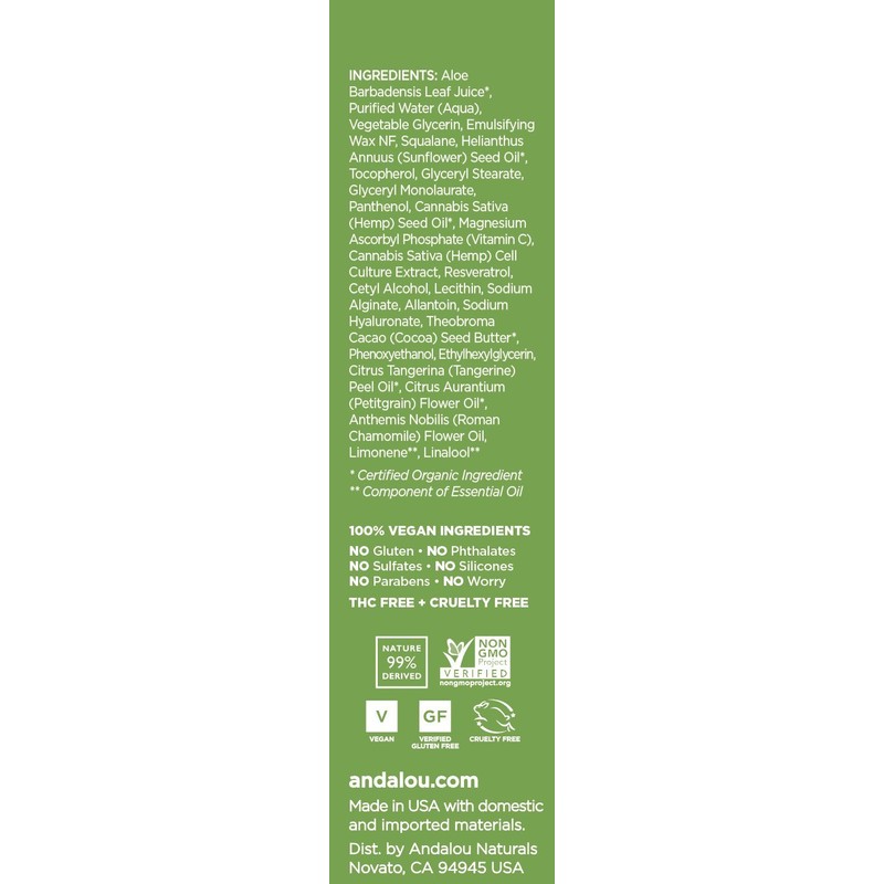 Andalou Naturals CannaCell Facial Serum, 1 Ounce