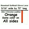 Wood-n-Stuff.com Softball Baseball Glove (4) Leather Lace TAN ALM Type