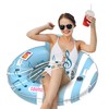 Inspired Living Inflatable Pool Float Lounger Tube with Speaker, Bluetooth