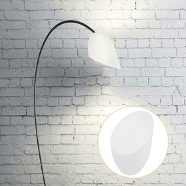 Angoily Lamp Cover 5pcs Plastic Lampshade Horseshoe Lampshade Replacement Plastic Lamp Shade Cover White Lamp Shade Cover for Multi- Head Stand up Lamp Bedroom Light 42mm Table Lamp Shade