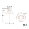 E-simpo® 6-Pack G24 to E27 Lamp Base Converter,15.5mm 4pin,G24Q to