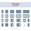 AMERELLE C974T Wall Plate, Red