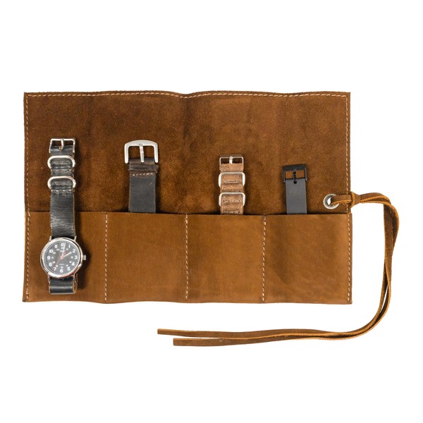 Hide & Drink, Watch Roll Organizer with 4 Slots, Storage