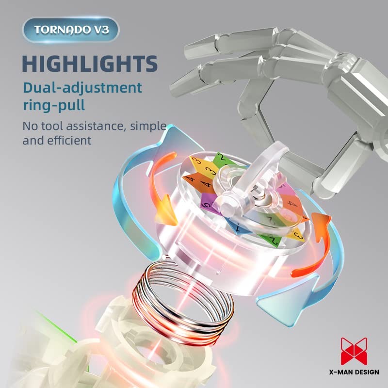 Bucubke QY Tornado V3 M Flagship 3x3 Magnetic Puzzle Stickerless