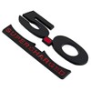 2011-2014 Mustang GT 5.0 Supercharged Black and Red Fender Emblems