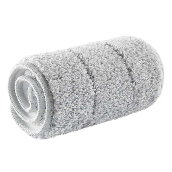 JOYMOOP - Almohadilla plana grande para fregona de microfibra, almohadillas para orejas lavables, almohadillas para orejas de repuesto para fregona, 15 pulgadas de largo, 1 paquete, color gris