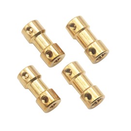 6Pack Vgoohobby Brass Motor Shaft Coupling Coupler Connector Sleeve Joint Adapter for RC DIY Airplane Boat Robot (3mm to 5mm)