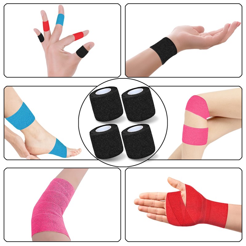 Chewarelly 8 Pack 2 in x 5 Yards Cohesive Wrap