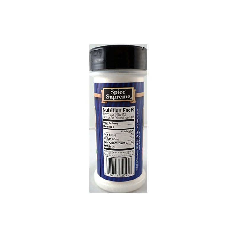 Spice Supreme M.S.G Monosodium Glutamate Seasoning 5.5 oz. (Single)
