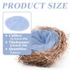 BELEFU 8 Pieces 6.4" Warm Fiber Bird Nesting Pads for