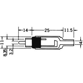 Marushin Radio MR-595N Self-made RCA Plug (Red)