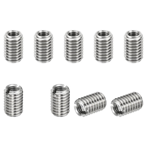 PATIKIL Thread Adapters Sleeve Reducing Nut, 10 Pcs M8*1.25 Male