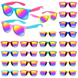 Gifts2U 24 Pack Kids Sunglasses Neon Sunglasses with UV400 Protection for Kids Party favours for Birthday, Beach Pool, Easter Gifts