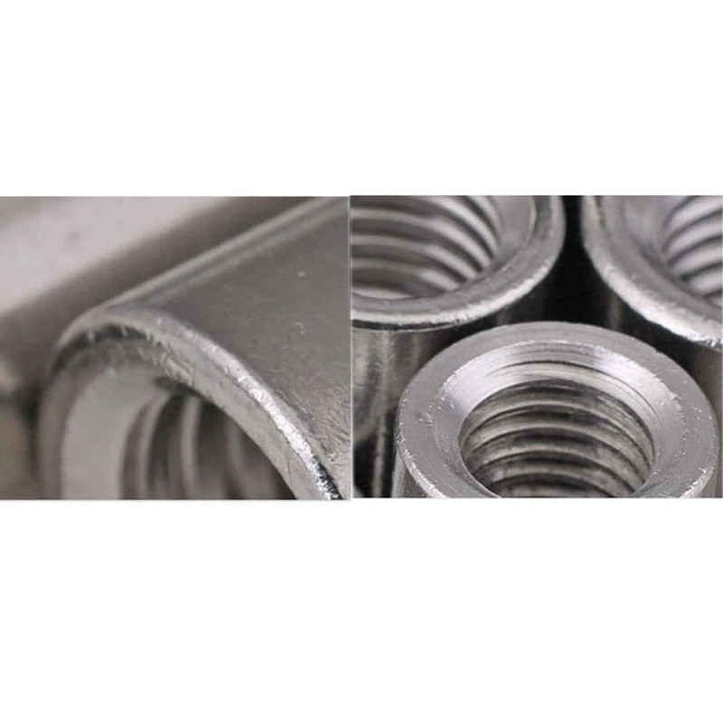 20Pcs M5 8x20mm 304 Stainless Steel Long Nut Round Connector