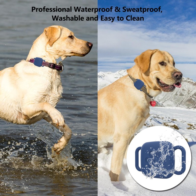 Frylaa Waterproof Dog Collar Holder Case for Tile Mate 2024/Mate
