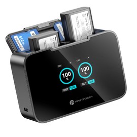 FirstPower NP-FW50 Battery 2-Pack and 20W Fast Dual LCD Charger for Sony ZV-E10, Alpha A6400 A6000 A6300 A6500 A5100 A5000, A7 II, A7, A7S II, A7S, A7R II, A7R, RX10 II III IV Camera