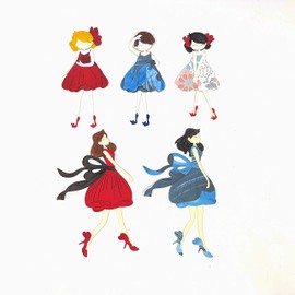 Alinacutle Lovely Girl Doll Die Set, Paper Craft Metal Die-Cuts,Scrapbooking Cutting,DIY Card Metal Punch Template