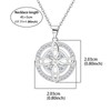 JANIEYS Celtic Knot Necklace S925 Sterling Silver Cubic Zirconia Trinity