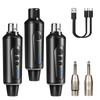 Depusheng S5 Wireless Guitar Transmitter Receiver with 2 Wireless XLR