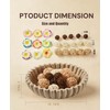 Ruffle Decor Large Decorative Bowl,fruit bowl kitchen stone bowl,bowl decor,Trendy
