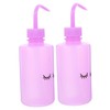 Baluue 2pcs Eyelash Washing Bottles Squeeze Bottle Narrow Spout for