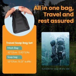 4 Pcs Travel Soap Bag, Waterproof Leakproof Case Quick Dry Standard Soap Pouch, For Travel Camping Essentials Supplies, Outdoor Bath, Holder Container