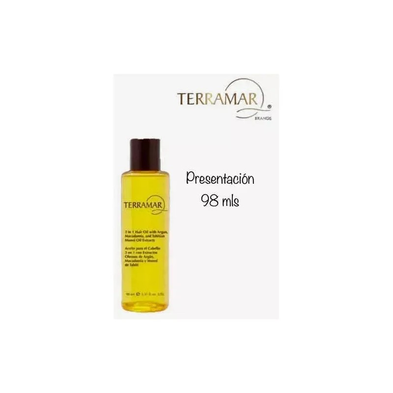 Aceite Terramar Argán 3 en 1 Cabello Pack 2x98mL Protege