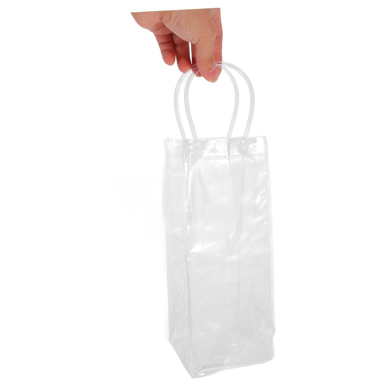 LIFKOME 5 Pcs Portable Ice Wine Bags Reusable PVC Beverage