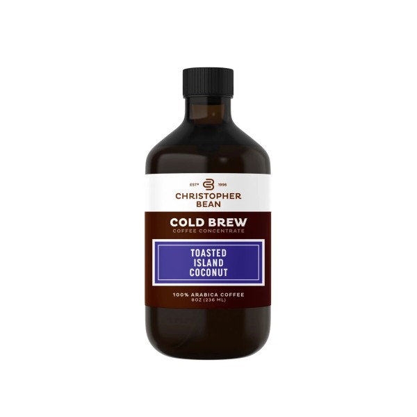 Christopher Bean Toasted Island Coconut Cold Brew Coffee Concentrate -8oz