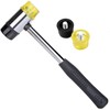 WLOOD Soft Mallet, 30mm Double-Faced Rubber Soft Head Hammer for