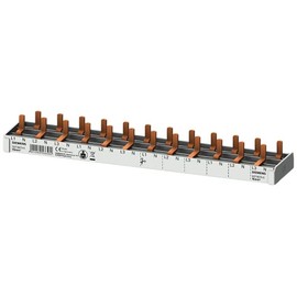 Siemens 5ST36730 Pin Busbar Compact 10mm2 3P+N 400V, Fixed Length 12TE, Suitable for Compact Devices 5SV1, 5SV6 and 5SL60, with End Caps