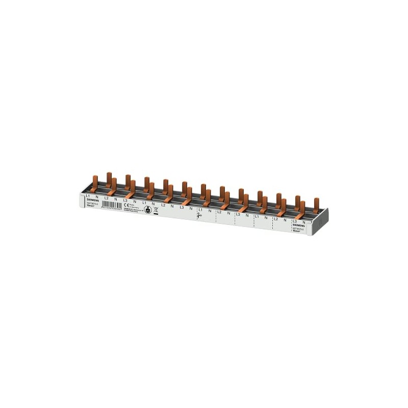 Siemens 5ST36730 Pin Busbar Compact 10mm2 3P+N 400V, Fixed Length