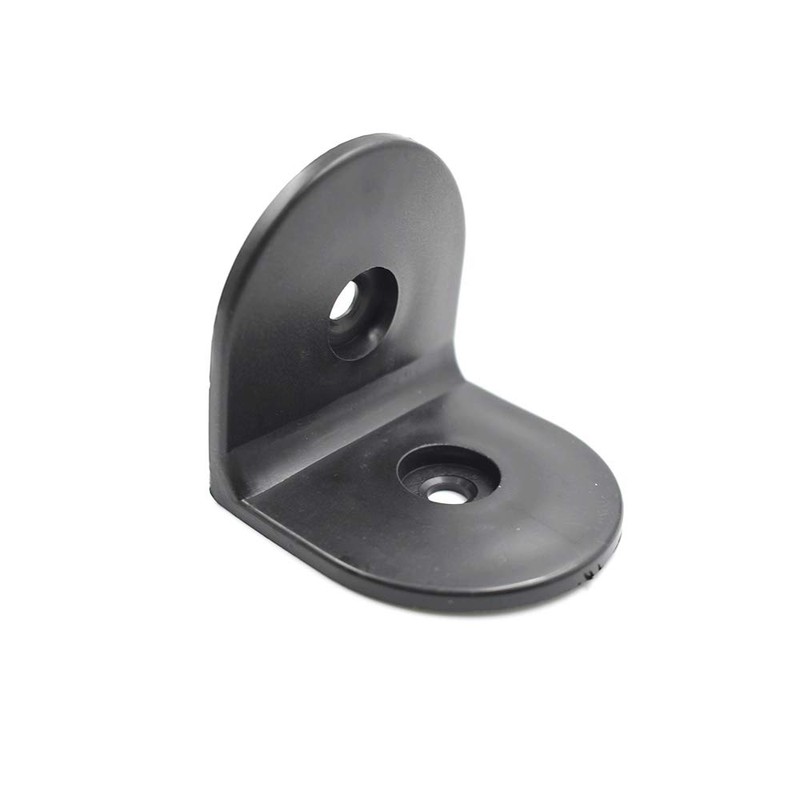LC LICTOP 2 Inch Plastic L Corner Bracket, 6Pcs Black